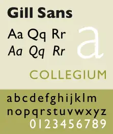 Gill Sans