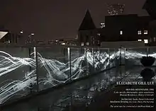 Moving Mountains, photo-glass-etched installation, by Elizabeth Gill Lui.