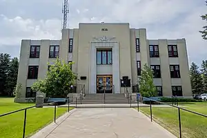 Glacier County Courthouse, Cut Bank, Montana, 1938-39.