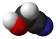 Spacefill model of glycolonitrile