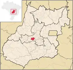 Location in Goiás  state