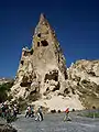 Rock formation in Goreme Open Air Museum