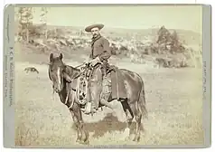 Grabill's iconic photograph "THE COW BOY" from the Library of Congress