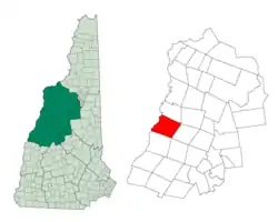 Location in Grafton County, New Hampshire