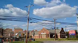 View of Green Spring Station complex from intersection of Falls and Joppa Roads