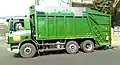 Green car in Kaduna city