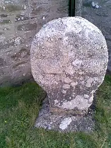 A Cornish cross in the churchyard