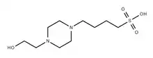 Chemical structure of HEPBS