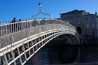 Ha'penny Bridge, Dublin, 1816