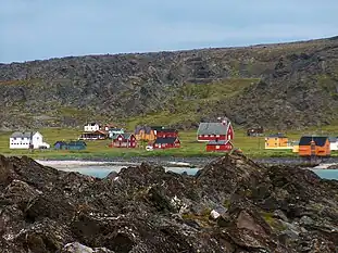 View of the village and the chapel