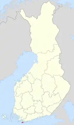 Location of Hanko in Finland