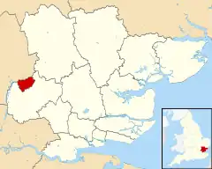 Shown within Essex