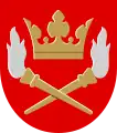 Two torches in the coat of arms of Hartola