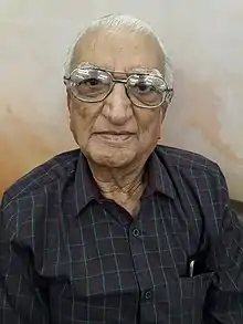 Hasu Yajnik in November 2018 at Amdavad National Book Fair