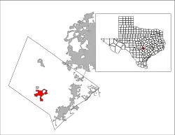 Location of Wimberley, Texas