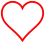 Red-outline heart icon