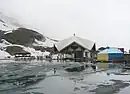 Gurudwara in front of lake