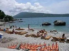 Beach in Herceg Novi