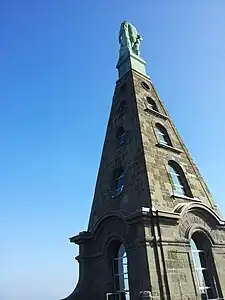 Back view of the statue in September 2011