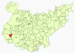 Location in Badajoz