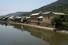 Hirafuku, scenery of the ridge of Sayō River