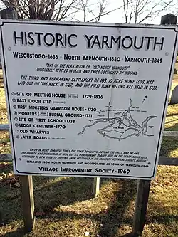 An information board marking sites of interest in and around the two cemeteries