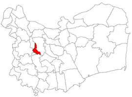 Location in Tulcea County