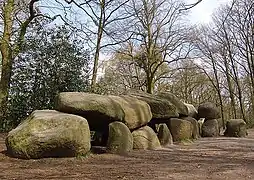 T-shaped Hunebed D27 in Borger-Odoorn, Netherlands