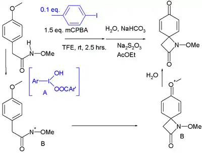 Hypervalent iodine(III)-catalyzed C–N bond forming reaction