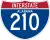 Interstate 210 marker