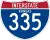 Interstate 335 marker