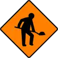 WK 001Roadworks Ahead