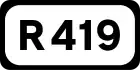 R419 road shield}}