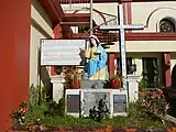 Memorial for the abortion victims at the bell tower's base