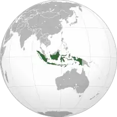 Current map of Indonesia