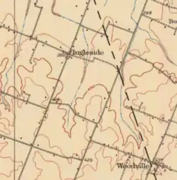 Ingelside and its vicinity on the 1928 1:62500 LaCenter quad