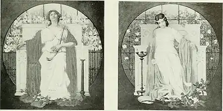 Hope and Memory, mosaics from the Lakewood Memorial Chapel in Minneapolis (1897)