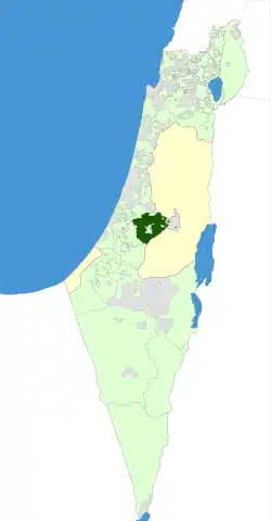 Location of Mateh Yehuda