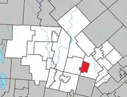 Location within Les Laurentides RCM