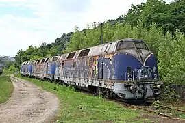 JŽ D66/761s (DB Class V 200 based engines) of Tito's Blue Train.