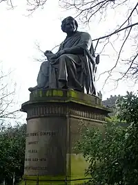 Statue of James Young Simpson statue