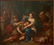 Samson and Delilah by Jan Voorhout. Late 17th century