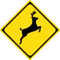 Watch for large animals (deer)