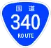 National Route 340 shield