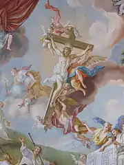 Ceiling painting in Steingaden Abbey