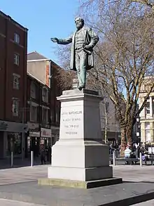 Statue of John Batchelor in The Hayes, Cardiff