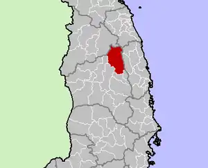 Location in Gia Lai province