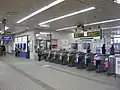 The ticket barriers in February 2009