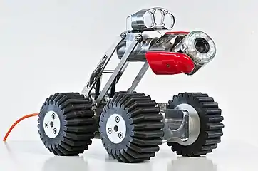 The location of a pipeline video inspection tractor is typically monitored by a rotary incremental encoder attached to the tractor's cable reel