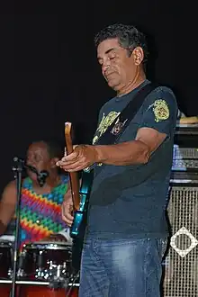 Gradney performing with Little Feat, 2008